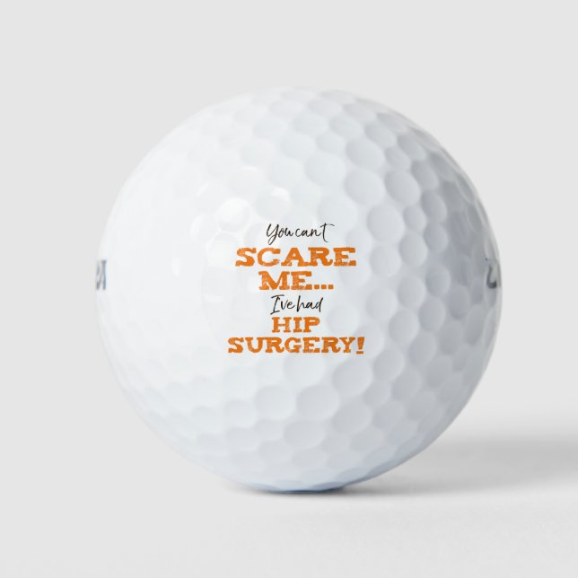 Balles De Golf Chirurgie de hanche amusante "Peur" (Devant)