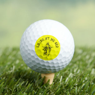 Balles De Golf Christian Jésus Swing Sur Moi Bro Drôle Jaune