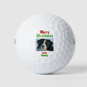 Balles De Golf Christmas Chat Chien Papa Maman Pet Photo