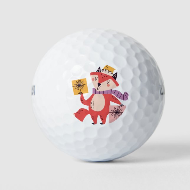 Balles De Golf Christmas fox (Devant)