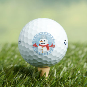 BALLES DE GOLF CHRISTMAS HIVER SNOWMAN