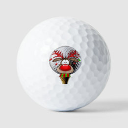 Balles De Golf Christmas Reindeer 