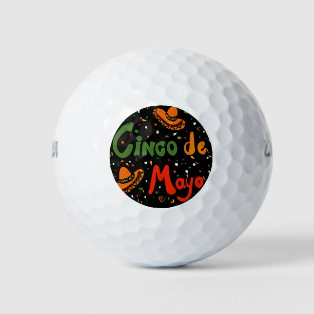 BALLES DE GOLF CINCO DE MAYO (Devant)