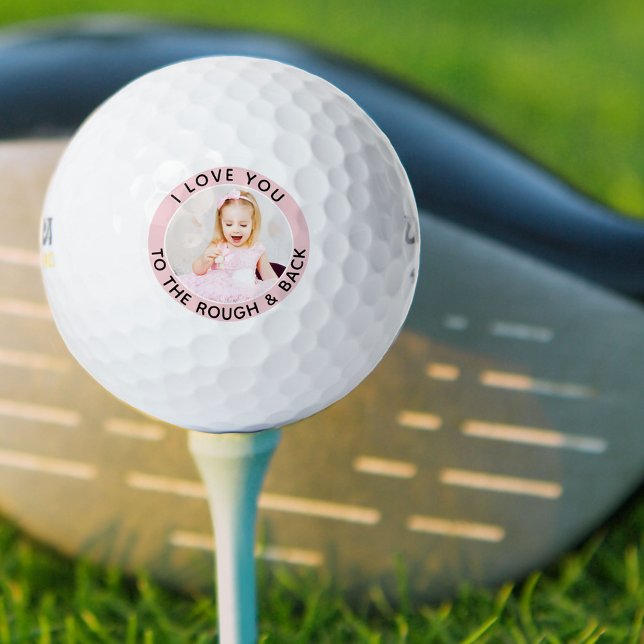 Balles De Golf Citation amusante Rose Blanc Personnalisé Enfants  (Créateur téléchargé)