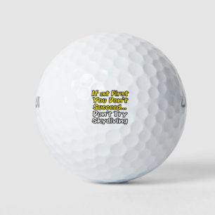 Balles De Golf Citation amusante Skydiving