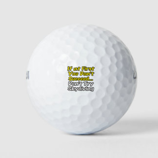 Balles De Golf Citation amusante Skydiving