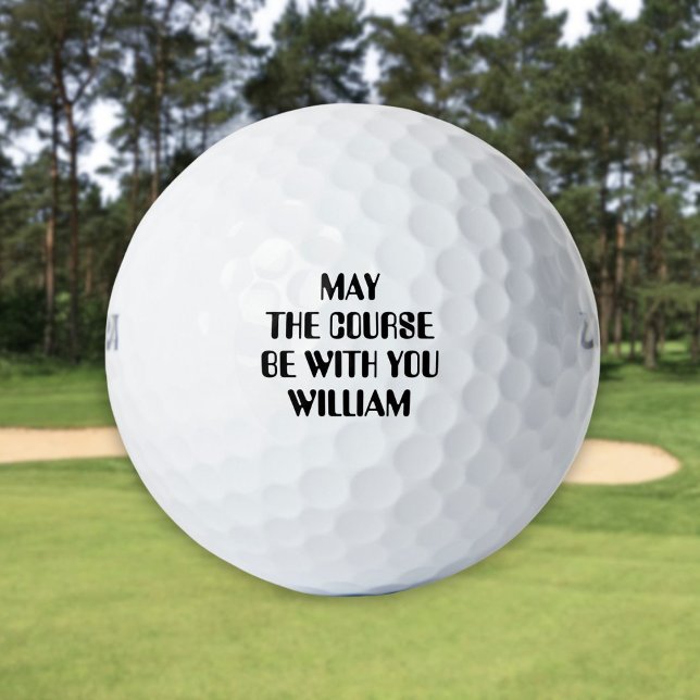 Balles De Golf Citation Drôle Dit Nom Personnalisé (Funny Quote Saying Personalized Name Golf Balls)