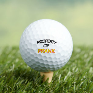 Balles De Golf Citation Drôle Personnalisée Propriété De