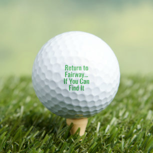 Balles De Golf Citation Drôle Retour au Fairway Vert