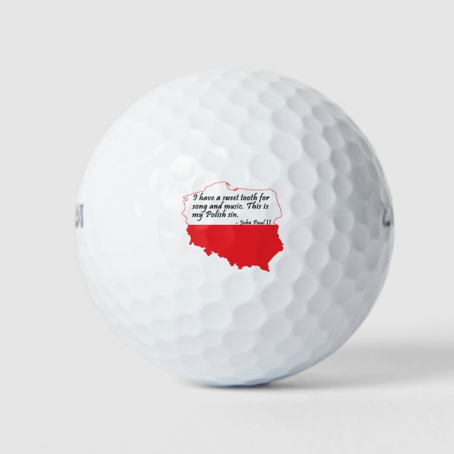 Balles De Golf Citation du pape Jean-Paul II (Devant)