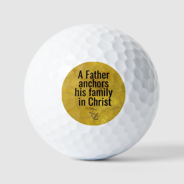 Balles De Golf Citation Inspirationnelle de Christian Papa (Recto)