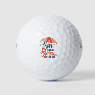 Balles De Golf Citations de pluie Sun Citations de résultats posi