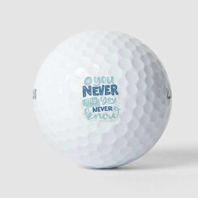 Balles De Golf citations inspirantes (Devant)