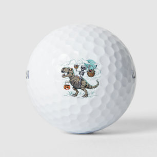 Balles De Golf Citrouille d'Halloween T rex de dinosaure montant