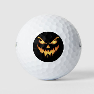 Balles De Golf Citrouille effrayant Jack-o'-lantern Face Hallowee