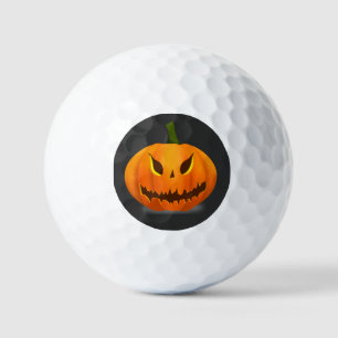 Balles De Golf Citrouille effrayante Jack O'Lantern