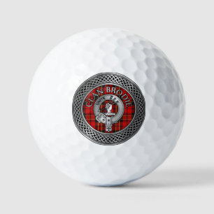 Balles De Golf Clan Brodie Crest & Tartan Knot