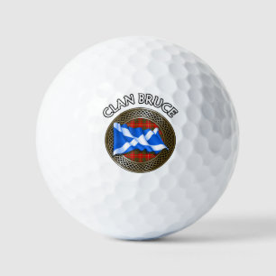 Balles De Golf Clan Bruce Tartan Knot & Flag
