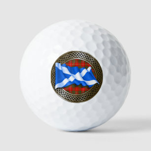 Balles De Golf Clan Bruce Tartan Knot & Flag