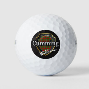 Balles De Golf Clan écossais Cumming Personnalisez Votre Nom