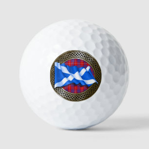 Balles De Golf Clan Hamilton Tartan Knot & Flag