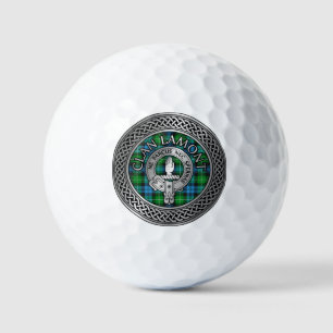 Balles De Golf Clan Lamont Crest & Tartan Knot