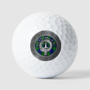 Balles De Golf Clan MacKay Crest & Tartan Knot Golf Balls