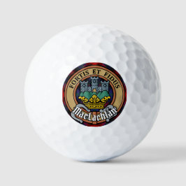 Balles De Golf Clan MacLachlan Crest sur Tartan