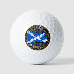 Balles De Golf Clan Sutherland Tartan Knot & Drapeau