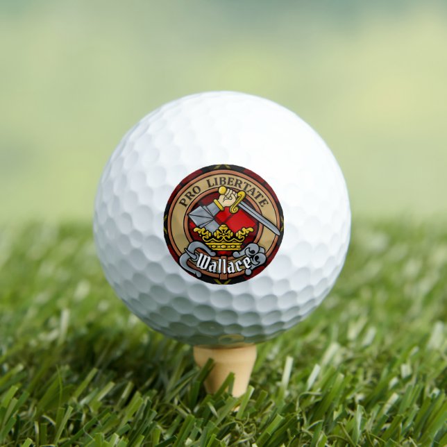 Balles De Golf Clan Wallace Crest sur Tartan (T-shirt Insitu)