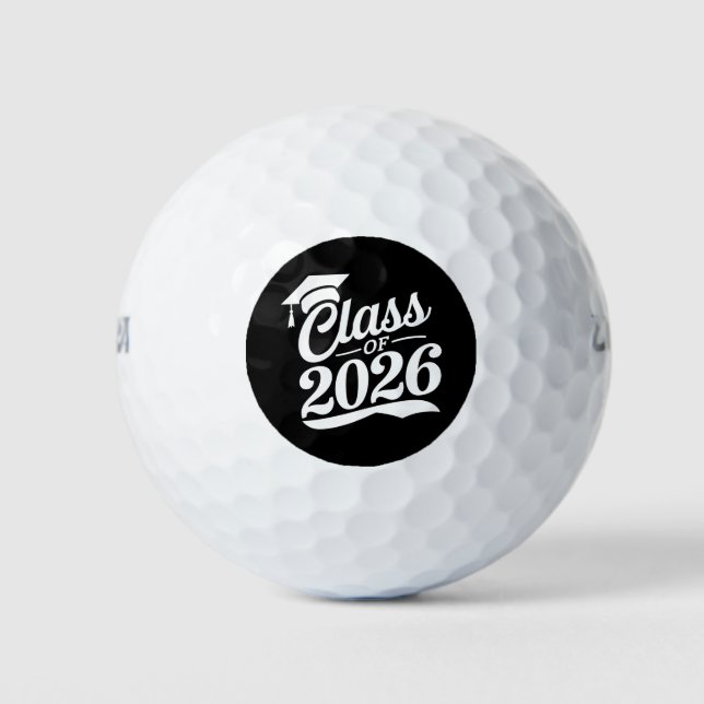 Balles De Golf Classe De Diplômés De 2026 Fier (Devant)
