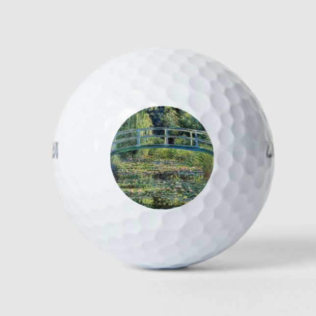 Balles De Golf Claude Monet - Etang Lily et Pont Japonais (Devant)