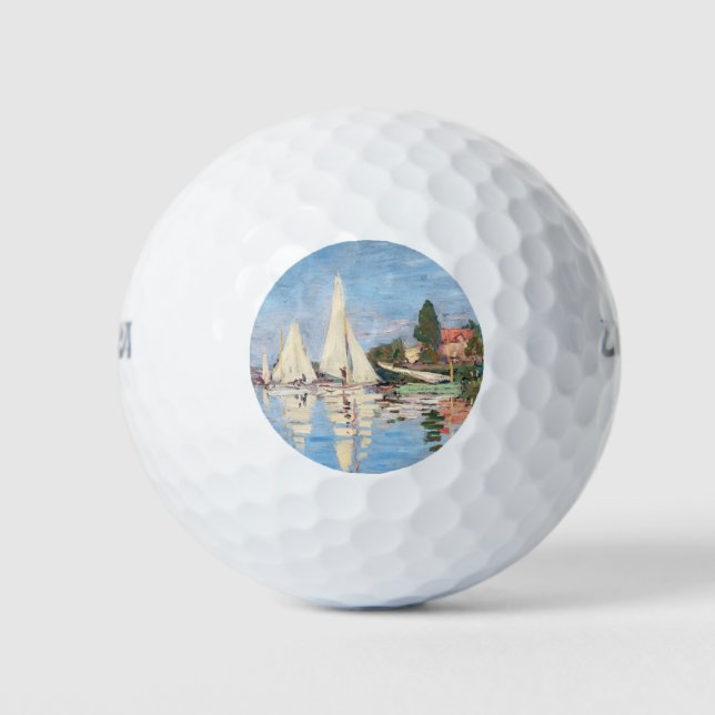 Balles De Golf Claude Monet - Regattas à Argenteuil (Devant)