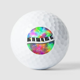Balles De Golf Clavier de piano thème musical coloré,