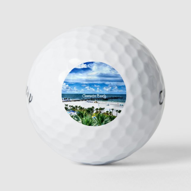Balles De Golf Clearwater Beach, Floride, destination de vacances (Devant)