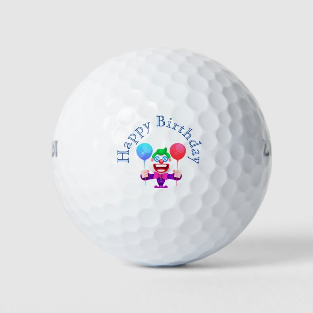 Balles De Golf Clown anniversaire (Devant)