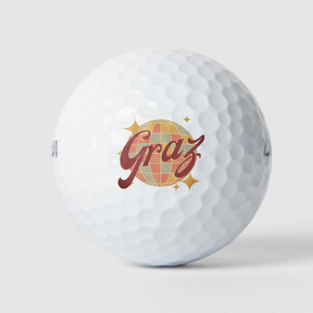 Balles De Golf Club de golf Graz Austria Retro (Devant)