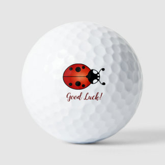 Balles De Golf Coccinelle Rouge Orange Noire Chance