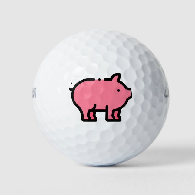Balles De Golf Cochon (Devant)