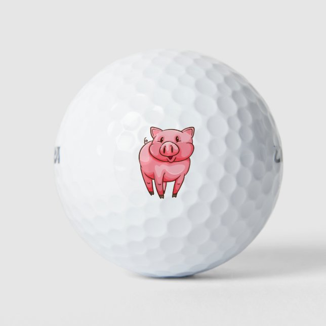 Balles De Golf Cochon mignon (Devant)