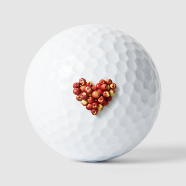 Balles De Golf Coeur Apple (Recto)