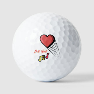 Balles De Golf Coeur avec musique Conçu