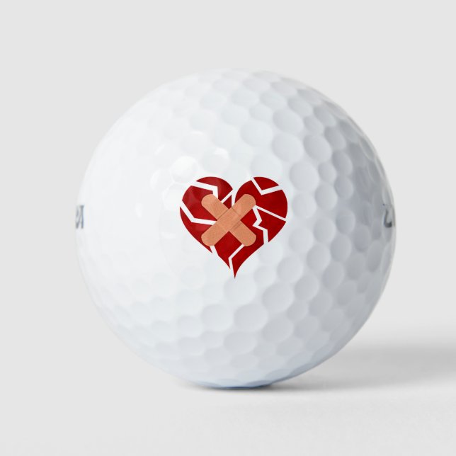 Balles De Golf Coeur brisé (Devant)