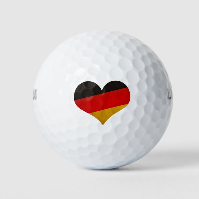 Balles De Golf Coeur de l'Allemagne (Devant)