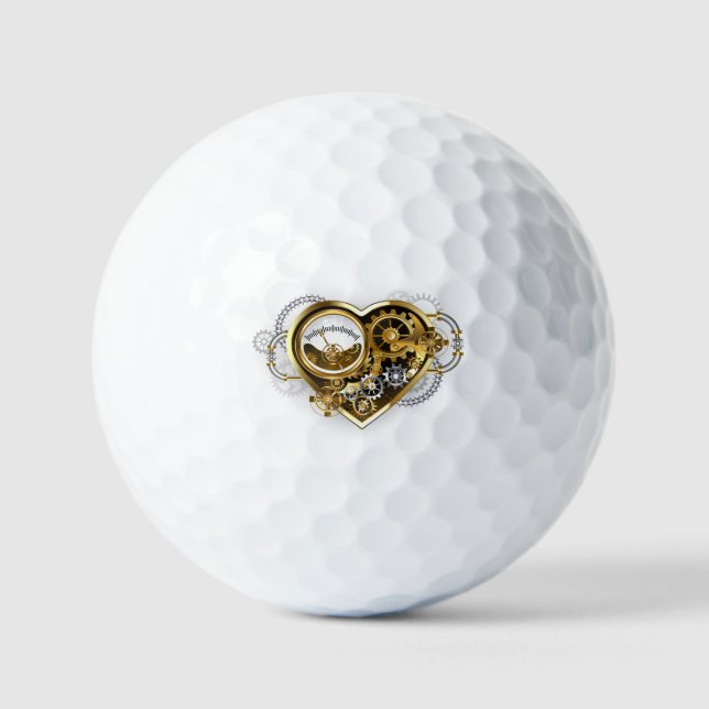 Balles De Golf Coeur vapeur avec un manomètre (Recto)