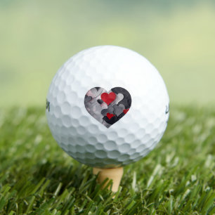 Balles De Golf Coeurs enchantés