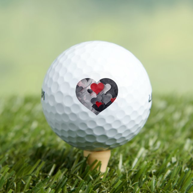 Balles De Golf Coeurs enchantés (T-shirt Insitu)