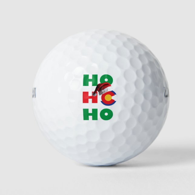 Balles De Golf Colorado Noël Santa Hat (Devant)