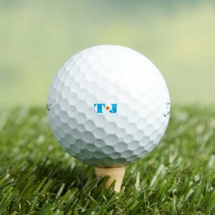 Balles De Golf Coloré simple Monogramme