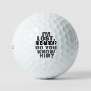 Balles De Golf Comique Humoristique Nom du golfeur perdu